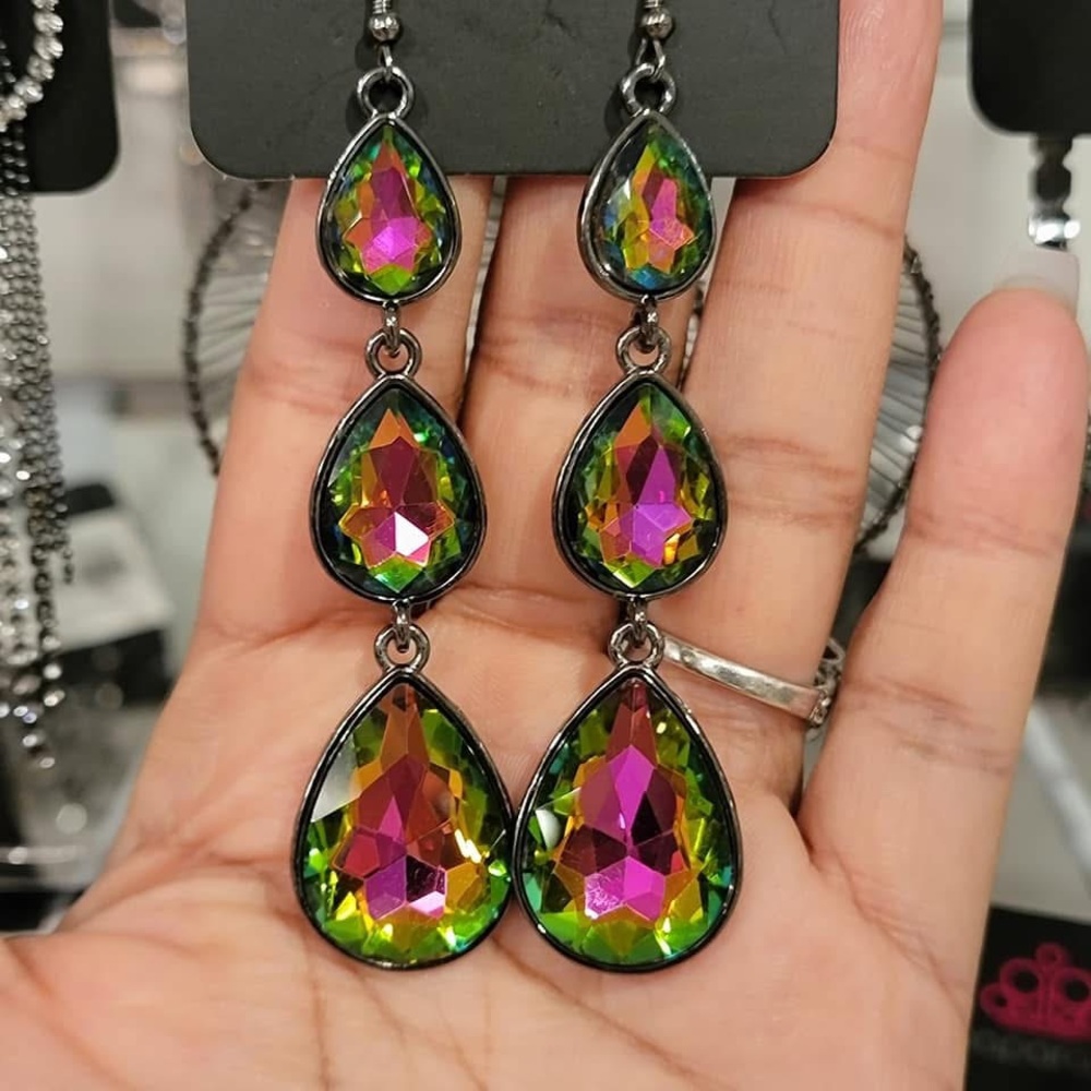 Multicolor Teardrop Earrings